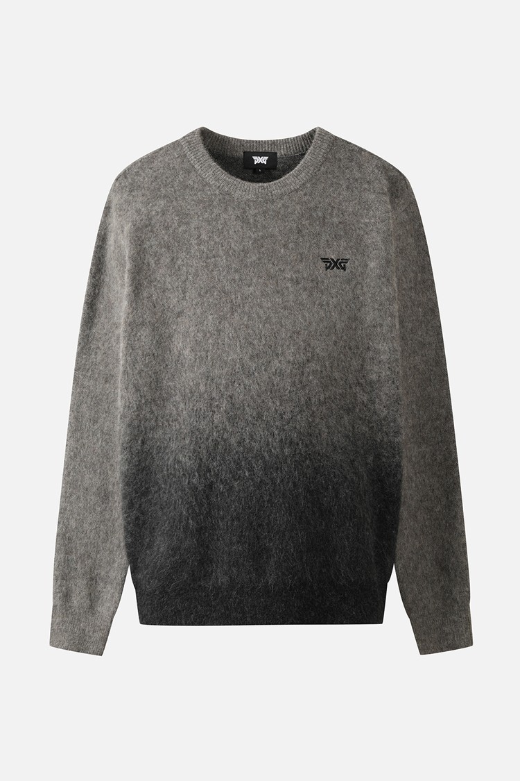 MEN GRADATION ROUND NECK SWEATER PKFCM411112 M/GREY 상품 이미지