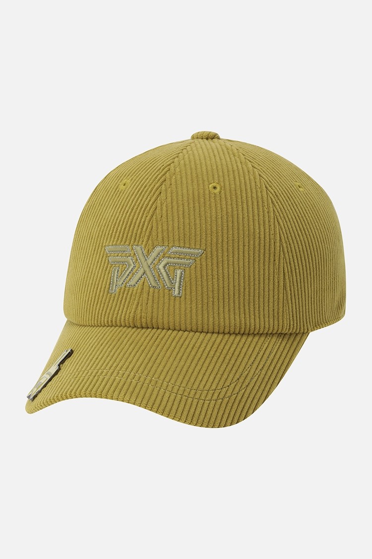 WOMEN CORDUROY BASIC CAP PKFCW850108 MOSS GREEN 상품 이미지