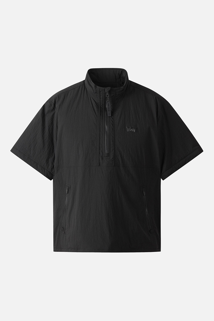 MEN PADDING SHORT-SLEEVED ANORAK JACKET PKFPM640921 BLACK 상품 이미지