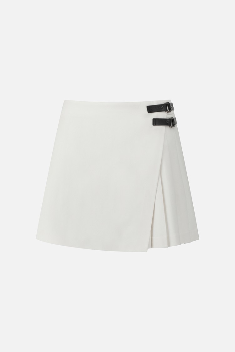 WOMEN WRAP SKIRT PKFPW560801 WHITE 상품 이미지