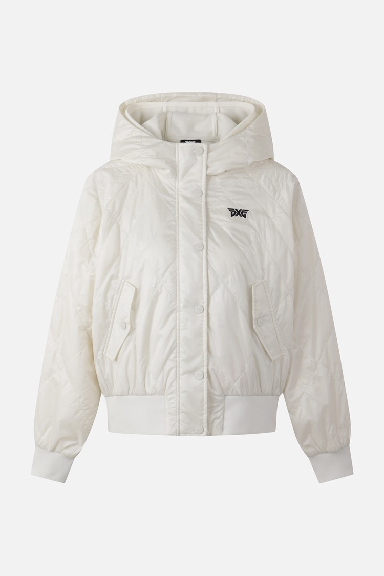 WOMEN 2 IN 1 RE-WOOL PADDED JACKET PKFPW630701 WHITE 상품 이미지
