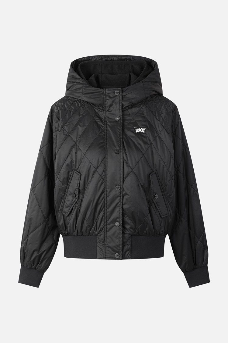 WOMEN 2 IN 1 RE-WOOL PADDED JACKET PKFPW630721 BLACK 상품 이미지