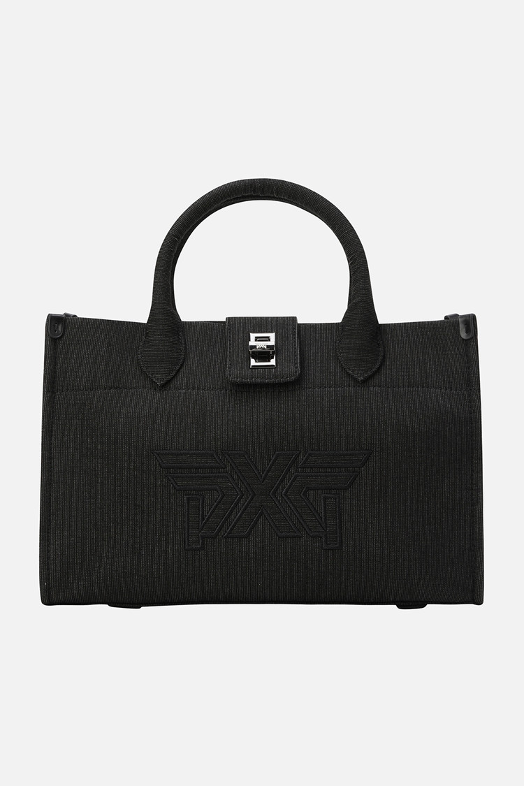 WOMEN TURN-LOCK SQUARE BAG PKFPW840921 BLACK 상품 이미지