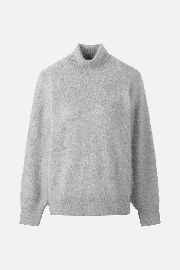 WOMEN BRUSHED CASHMERE SWEATER PKWPW411712 M/GREY 상품 이미지