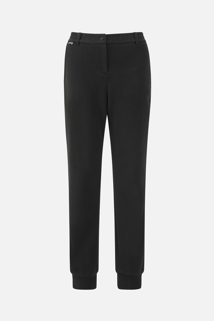WOMEN BRUSHED JOGGER PANTS PKWPW511221 BLACK 상품 이미지