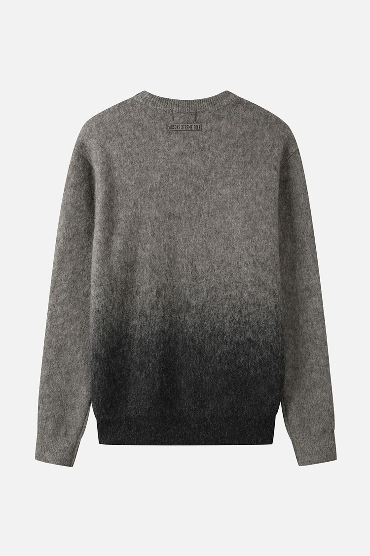 MEN GRADATION ROUND NECK SWEATER PKFCM411112 M/GREY 상품 이미지 1