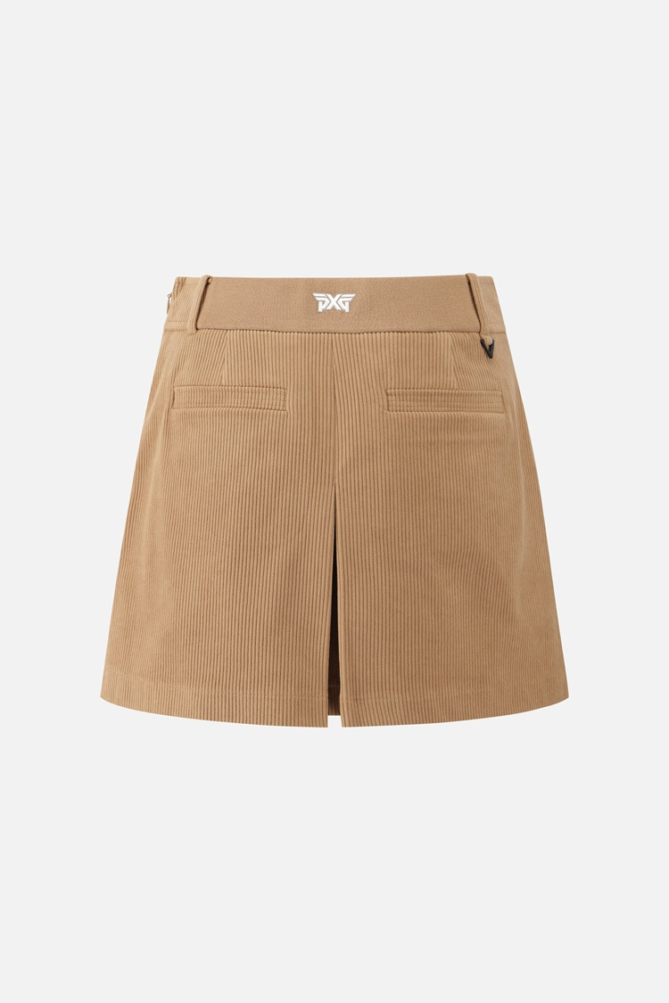 WOMEN CORDUROY SKIRT PKFCW560505 BEIGE 상품 이미지1