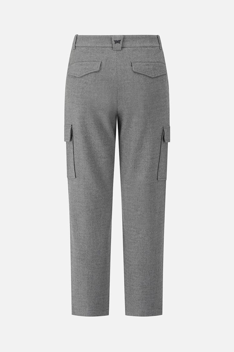 MEN TWO-TONE SEMI-TAPERED FIT PANTS PKFPM511112 M/GREY 상품 이미지 1