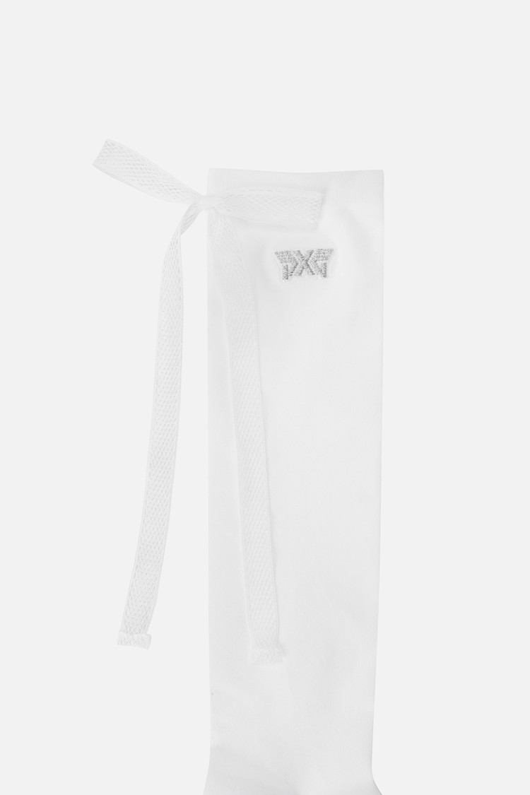 WOMEN RIBBON KNEE SOCKS PKFPW880901 WHITE 상품 이미지 1
