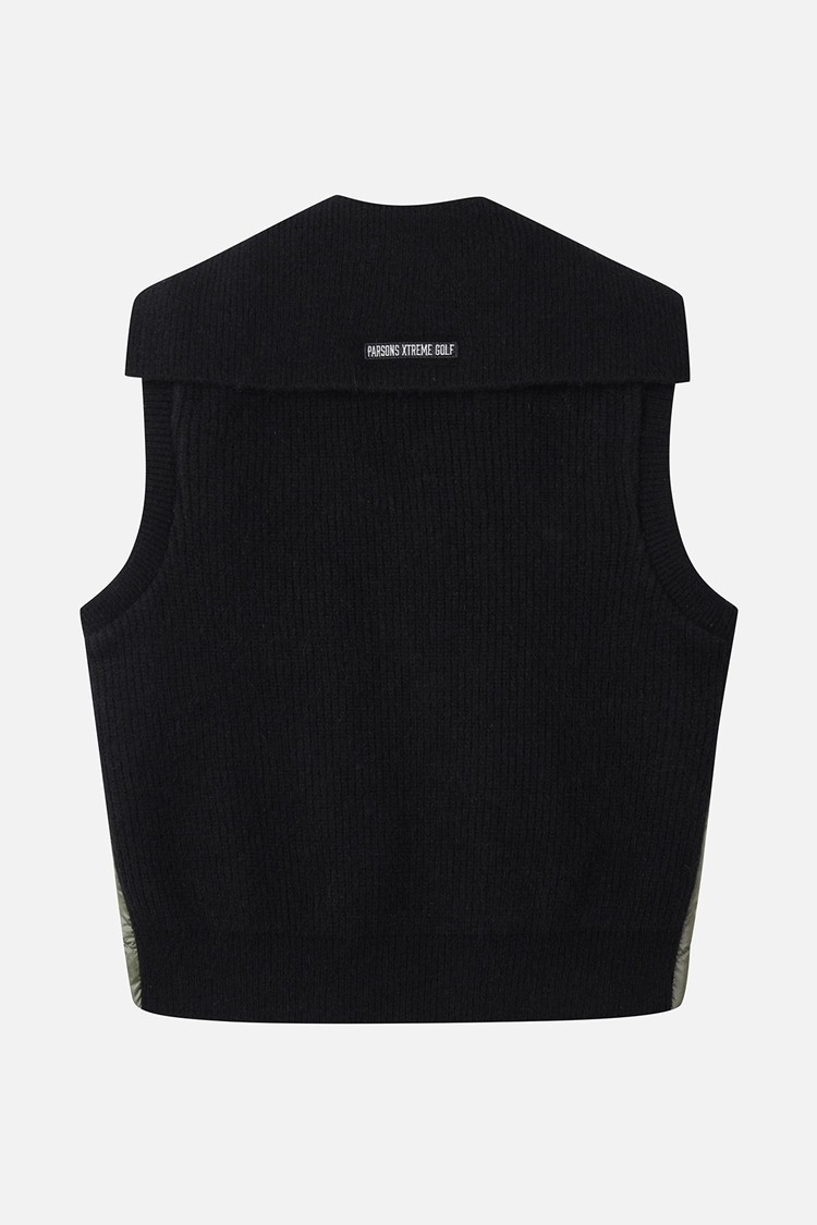 WOMEN WOVEN HYBRID VEST PKWCW421851 KHAKI 상품 이미지 1