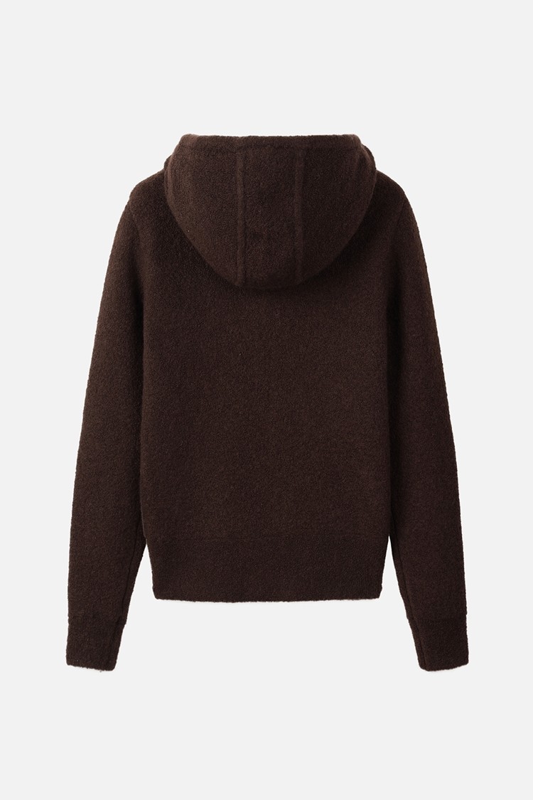 WOMEN ZIP-UP CARDIGAN PKWCW431687 BROWN 상품 이미지 1