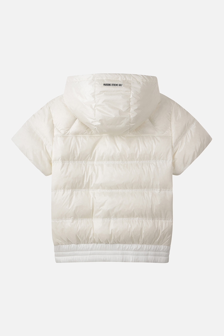 WOMEN SHORT-SLEEVE DOWN JACKET PKWCW631001 WHITE 상품 이미지 1