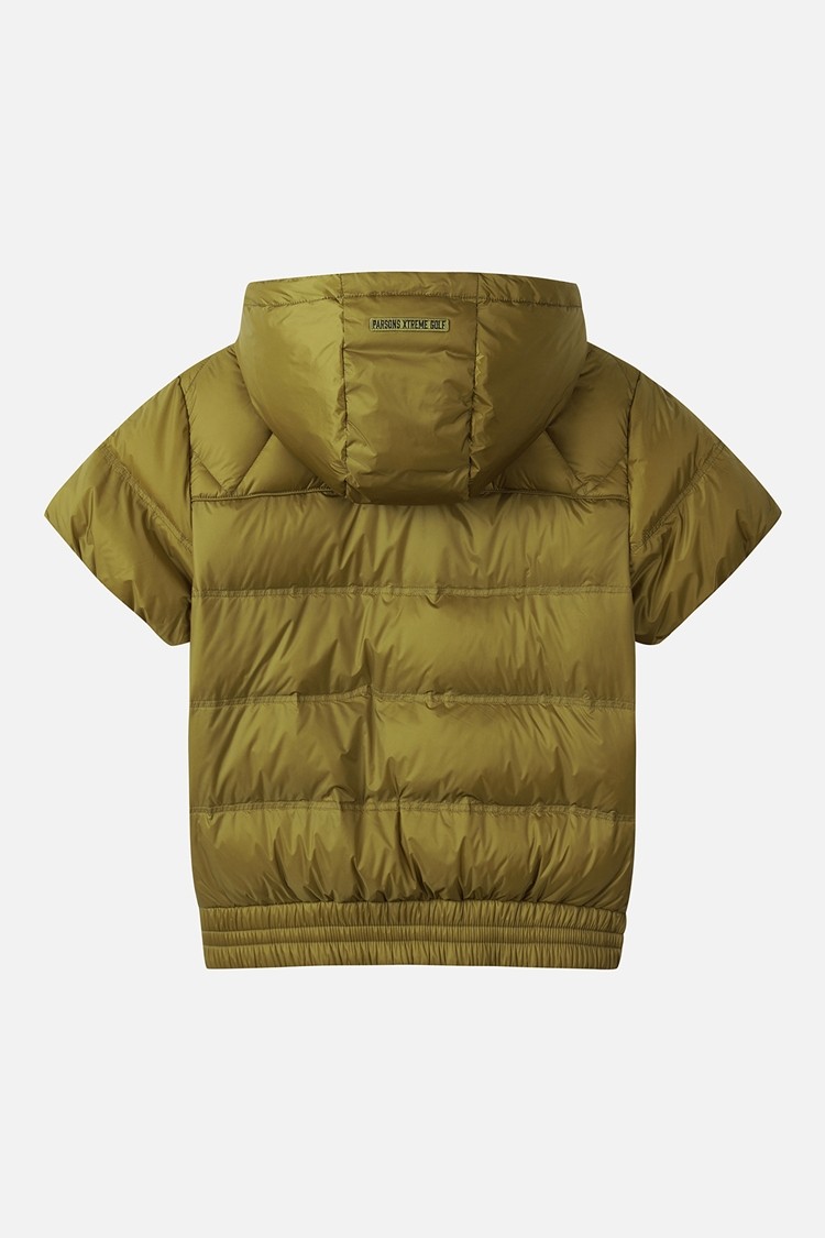 WOMEN SHORT-SLEEVE DOWN JACKET PKWCW631008 MOSS GREEN 상품 이미지 1