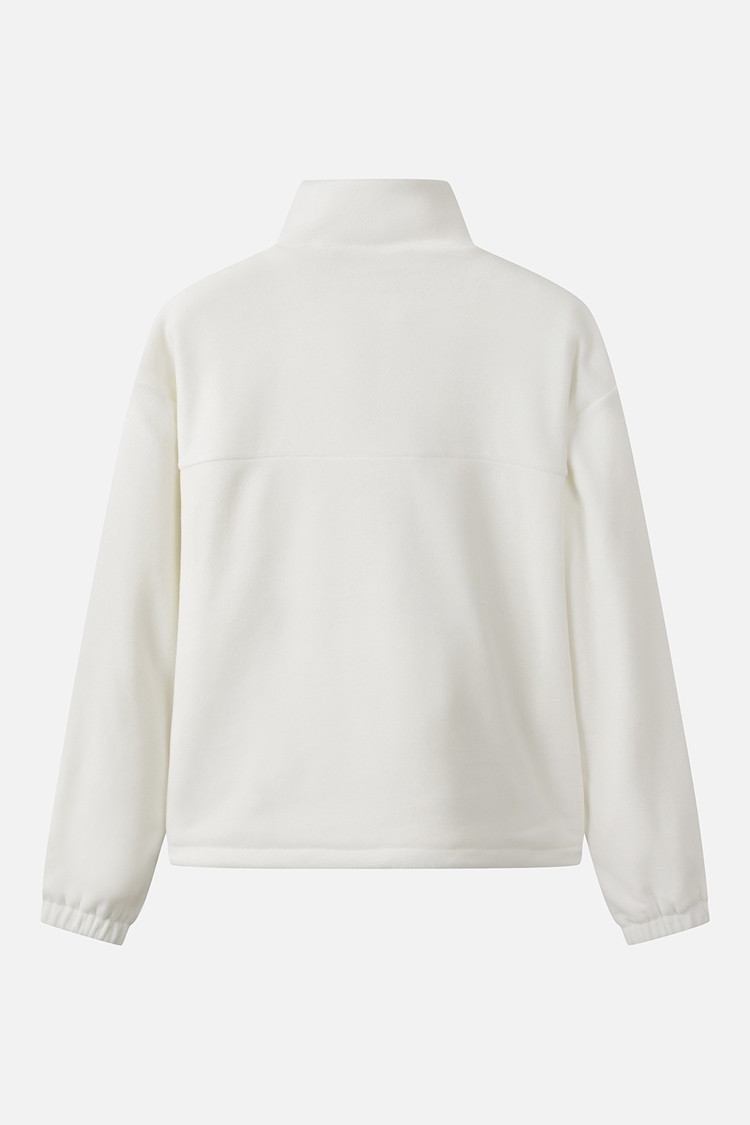 WOMEN ESSENTIAL HALF-ZIP LONG SLEEVE PKWPW111401 WHITE 상품 이미지 1