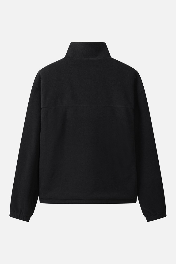 WOMEN ESSENTIAL HALF-ZIP LONG SLEEVE PKWPW111421 BLACK 상품 이미지 1
