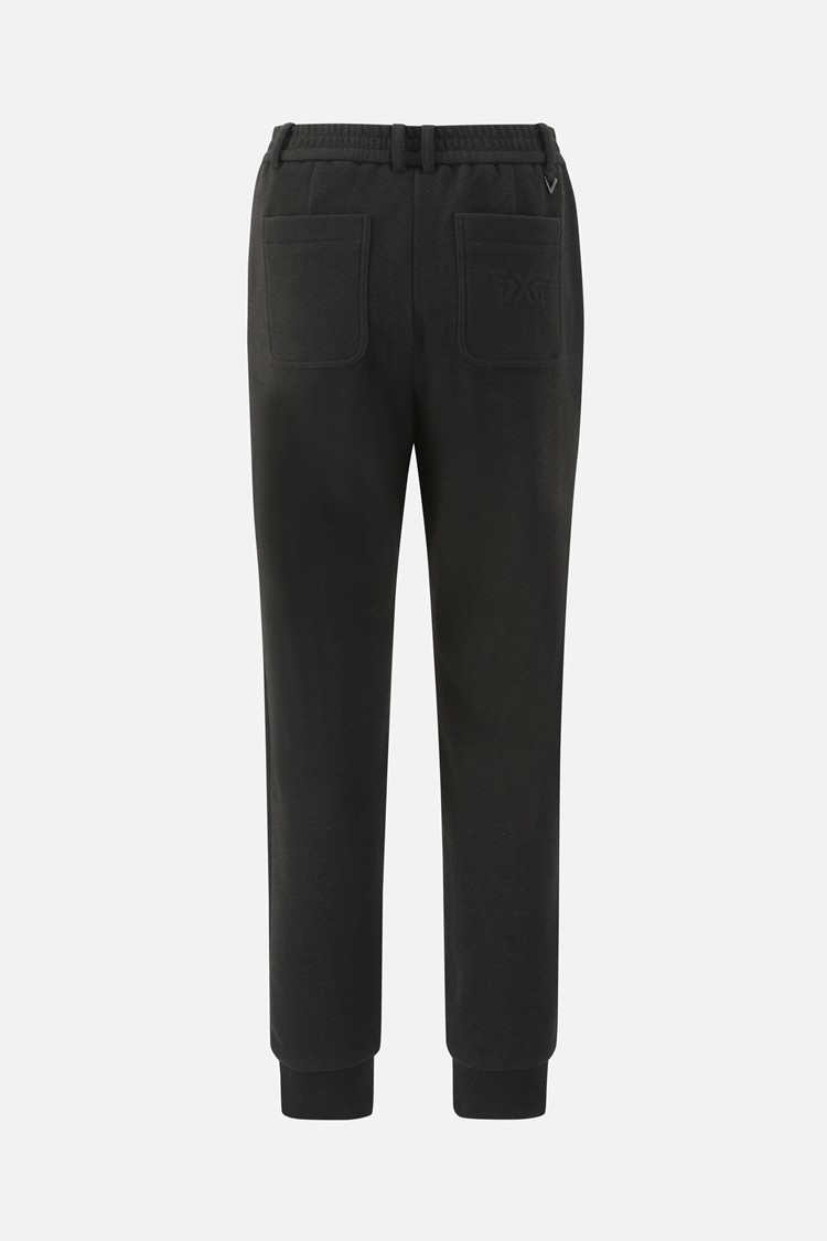 WOMEN BRUSHED JOGGER PANTS PKWPW511221 BLACK 상품 이미지 1