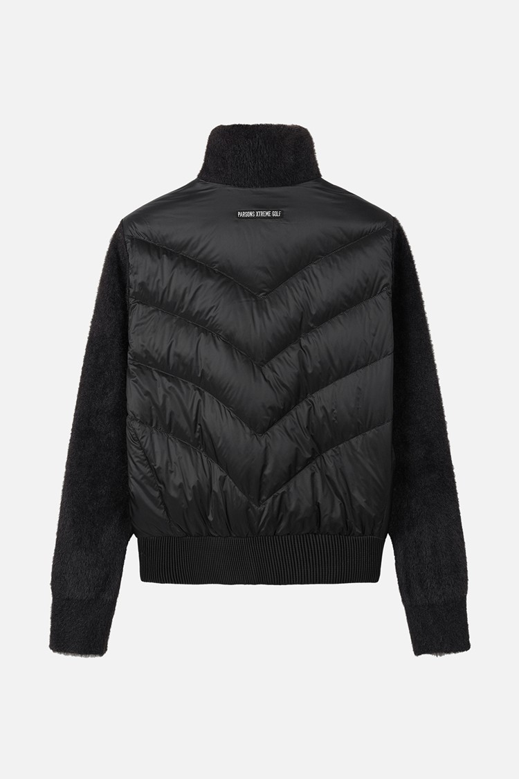 WOMEN KNIT HYBRID DOWN JACKET PKWPW631221 BLACK 상품 이미지 1