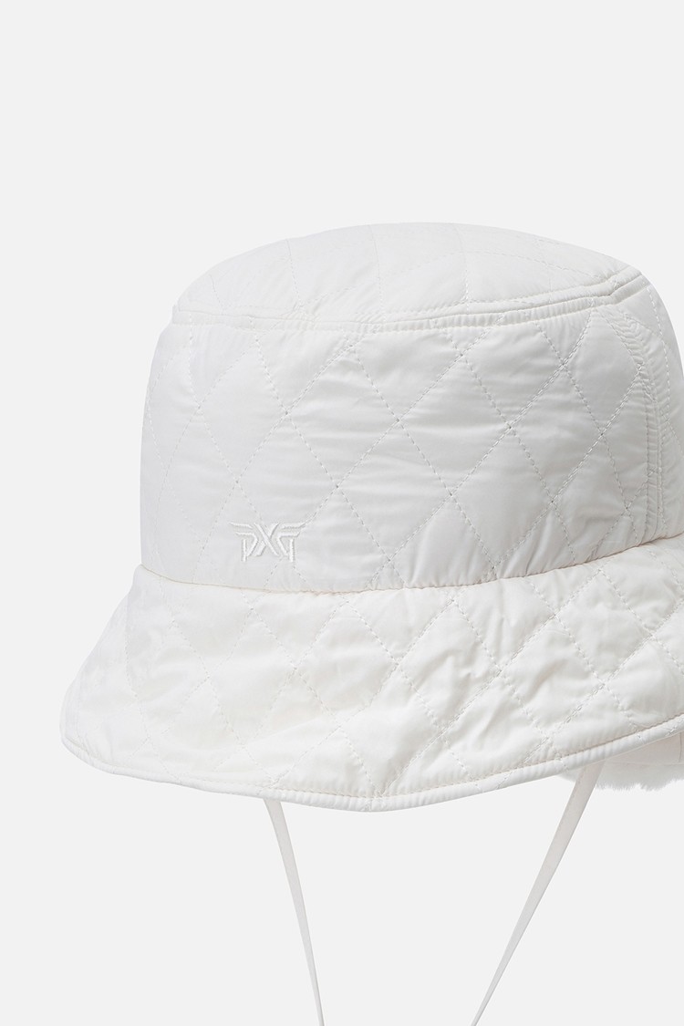 WOMEN BASIC WINTER QUILTING HAT PKWPW961101 WHITE 상품 이미지 1