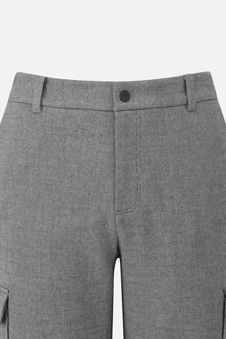 MEN TWO-TONE SEMI-TAPERED FIT PANTS PKFPM511112 M/GREY 상품 이미지 1