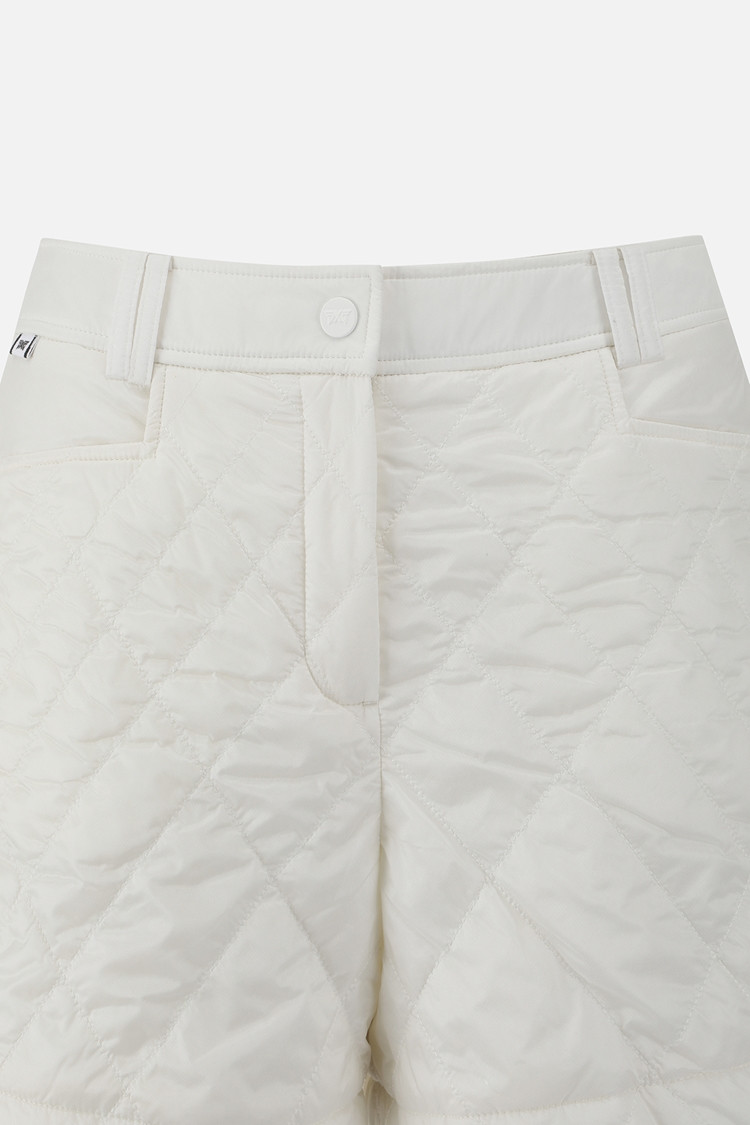 WOMEN RE-WOOL PADDED SHORTS PKFPW520901 WHITE 상품 이미지 1