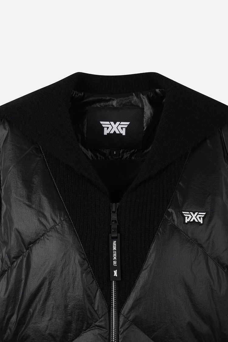 WOMEN WOVEN HYBRID VEST PKWCW421821 BLACK 상품 이미지 1