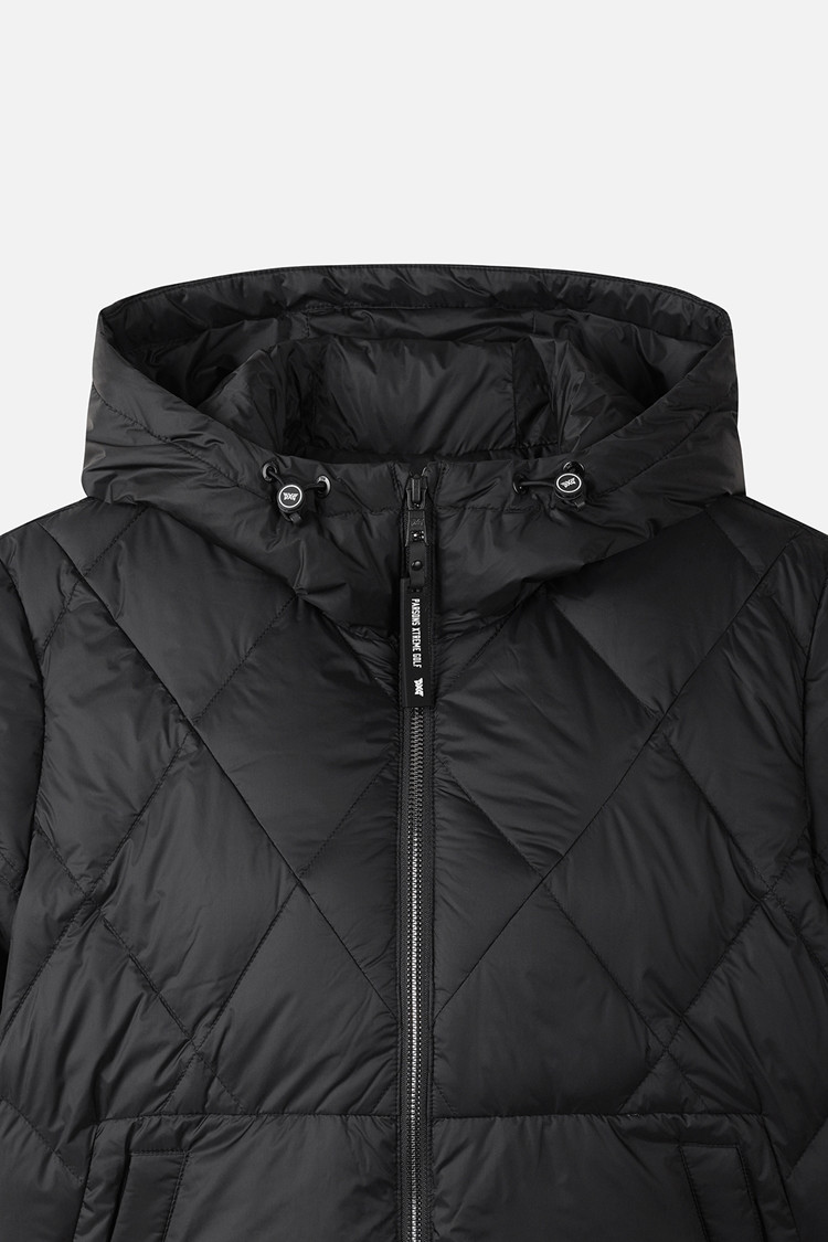 WOMEN SHORT-SLEEVE DOWN JACKET PKWCW631021 BLACK 상품 이미지 1