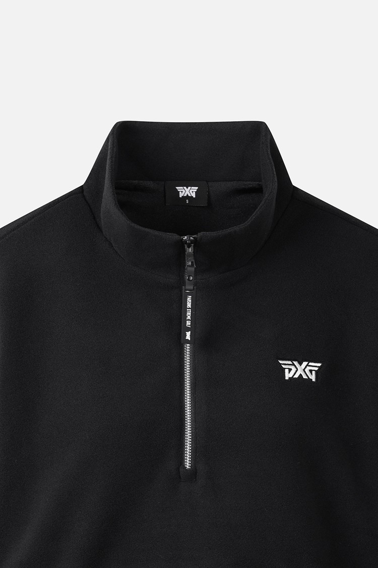 WOMEN ESSENTIAL HALF-ZIP LONG SLEEVE PKWPW111421 BLACK 상품 이미지 1