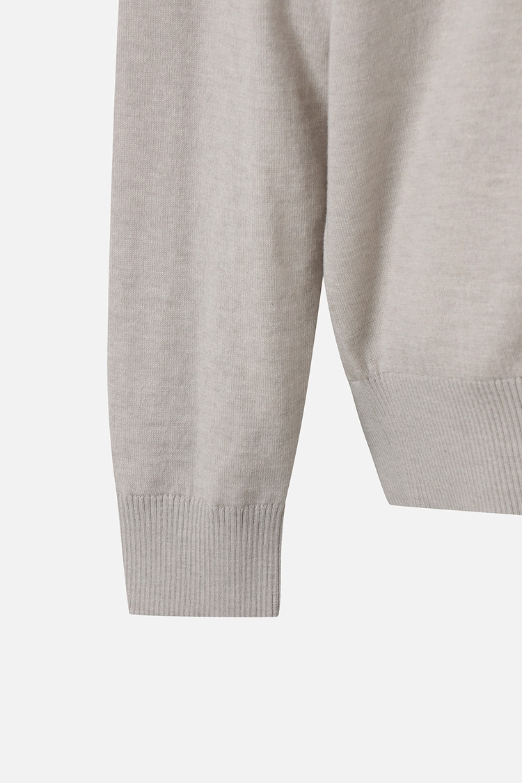 MEN RECON WINDPROOF ROUND NECK SWEATER PKFCM411005 BEIGE 상품 이미지3