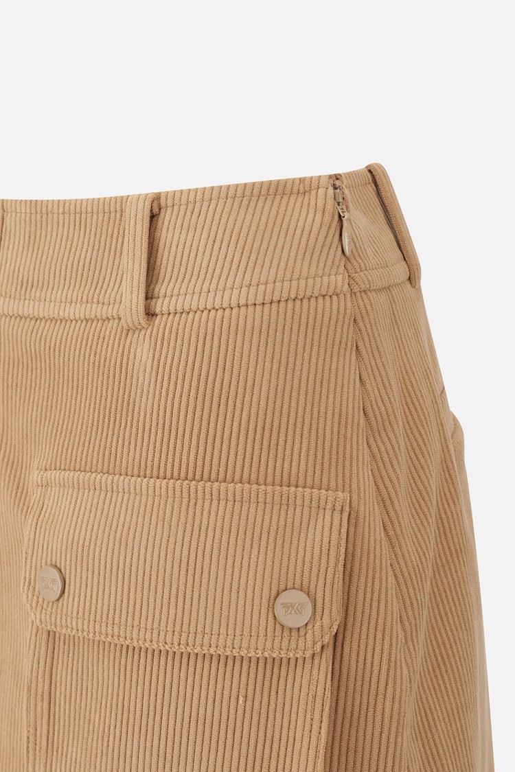 WOMEN CORDUROY SKIRT PKFCW560505 BEIGE 상품 이미지3