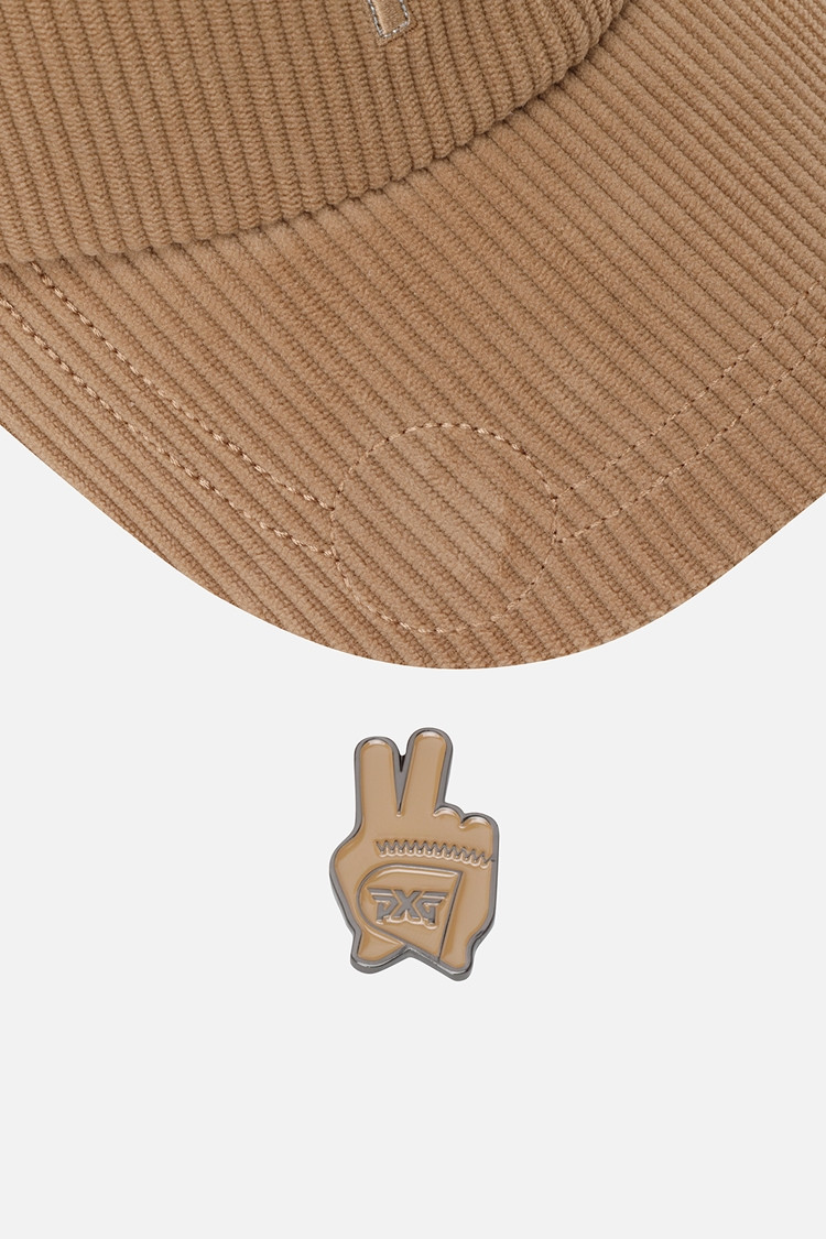 WOMEN CORDUROY BASIC CAP PKFCW850105 BEIGE 상품 이미지 1