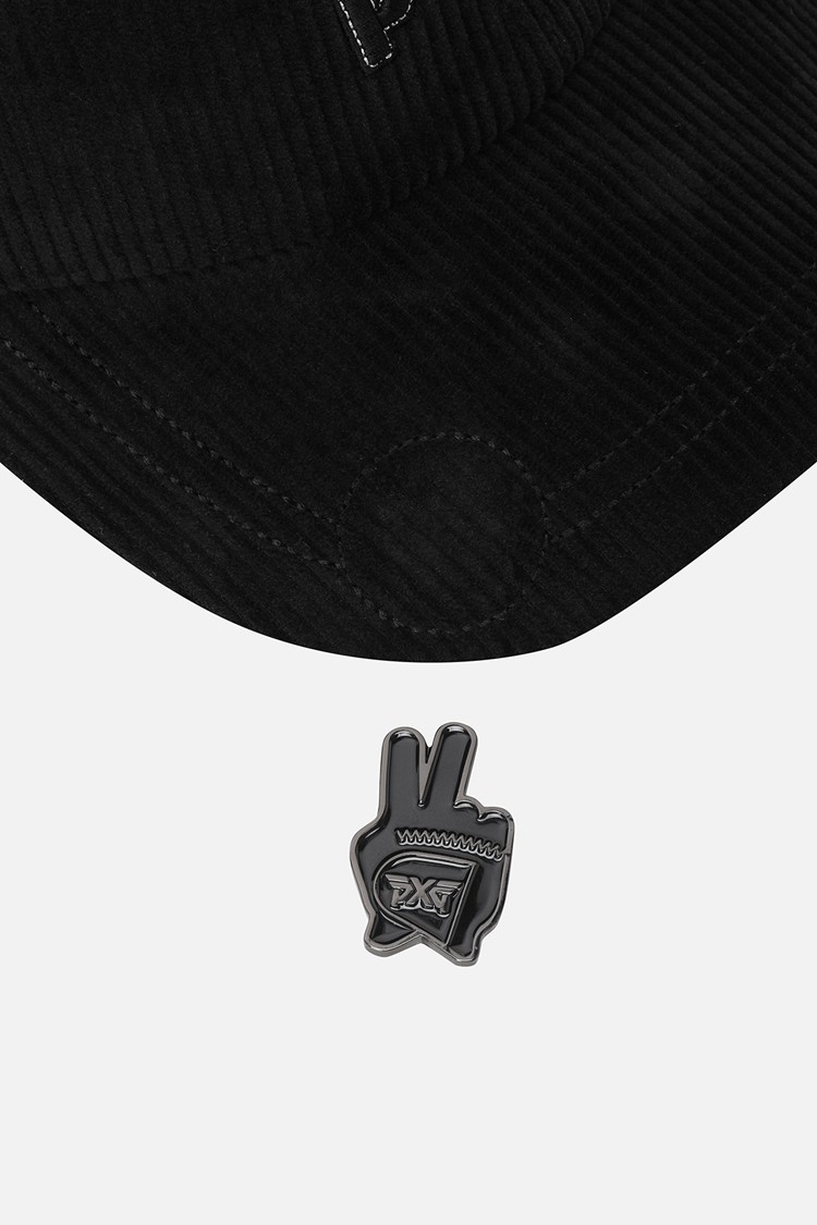 WOMEN CORDUROY BASIC CAP PKFCW850121 BLACK 상품 이미지 1