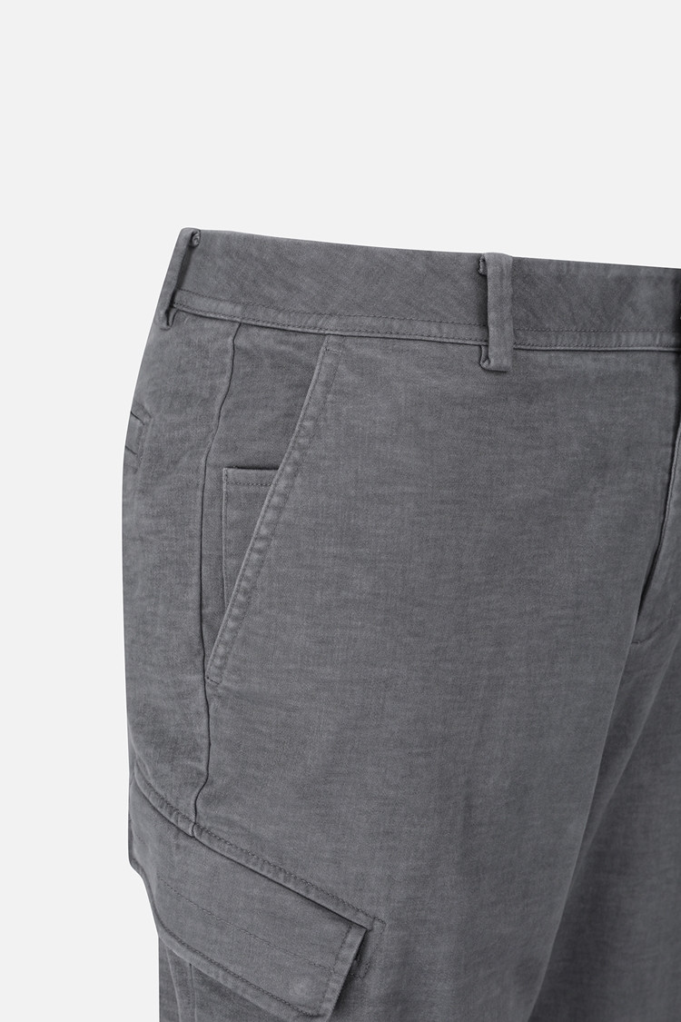 MEN DYEING SEMI-TAPERED FIT PANTS PKFPM510711 L/GREY 상품 이미지 1