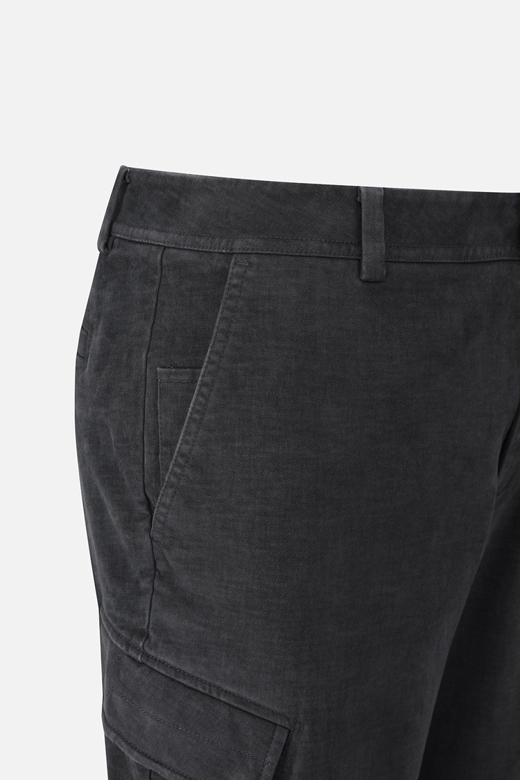 MEN DYEING SEMI-TAPERED FIT PANTS PKFPM510713 D/GREY 상품 이미지 1
