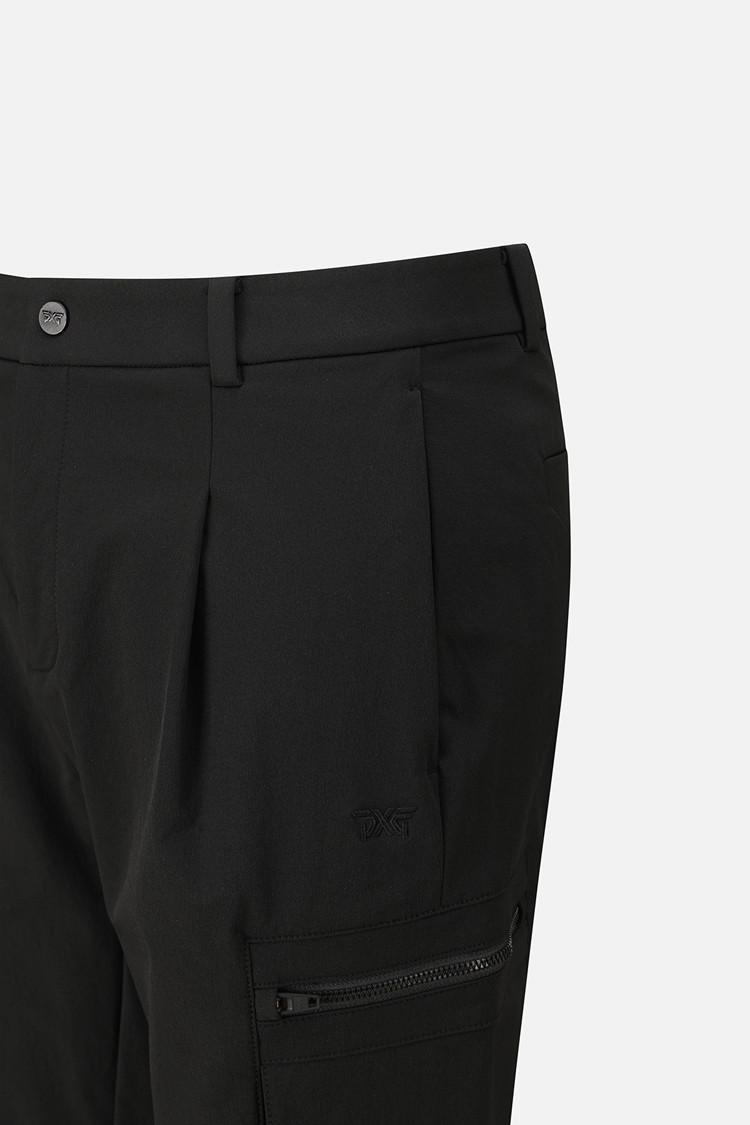 MEN POCKET POINT TAPERED FIT PANTS PKFPM510821 BLACK 상품 이미지 1