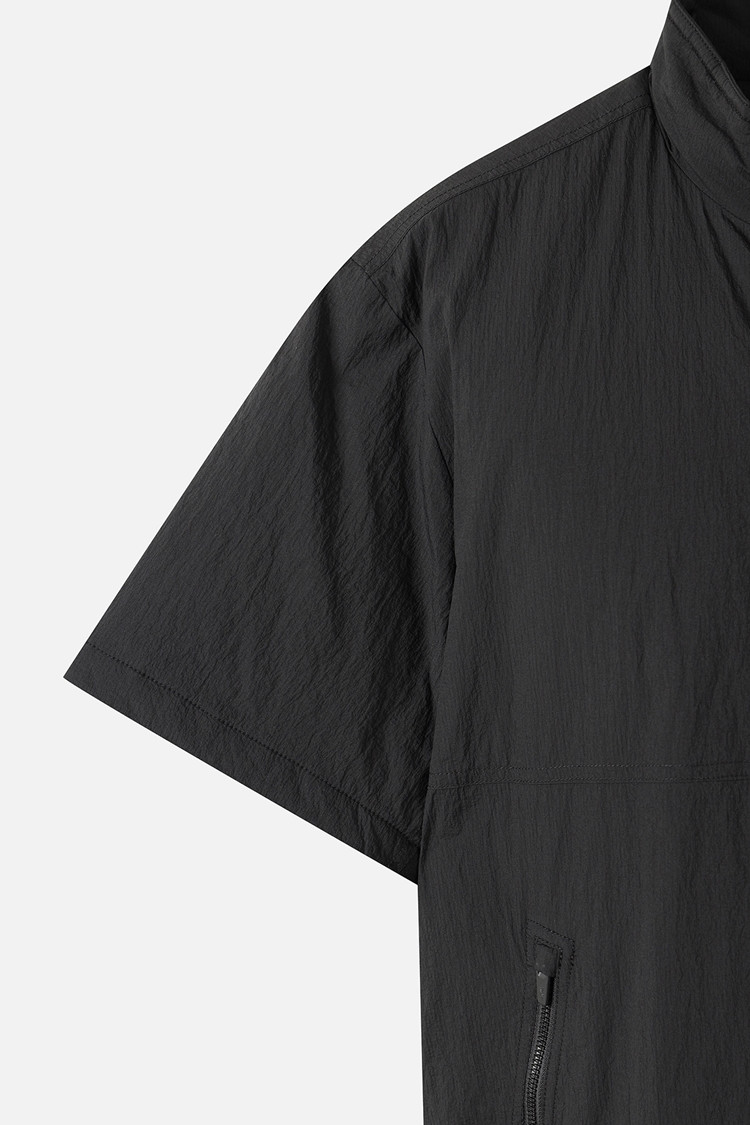 MEN PADDING SHORT-SLEEVED ANORAK JACKET PKFPM640921 BLACK 상품 이미지 1