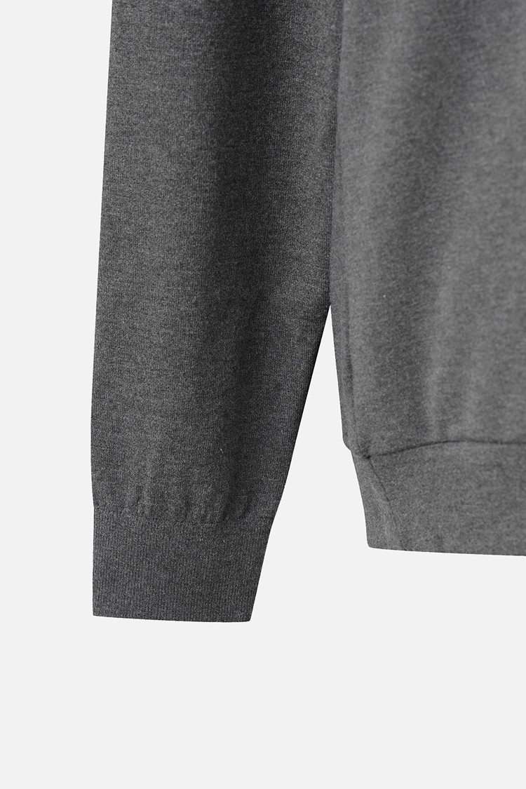MEN RECON KNIT HYBRID COLLAR LONG SLEEVE PKWCM211412 M/GREY 상품 이미지 1