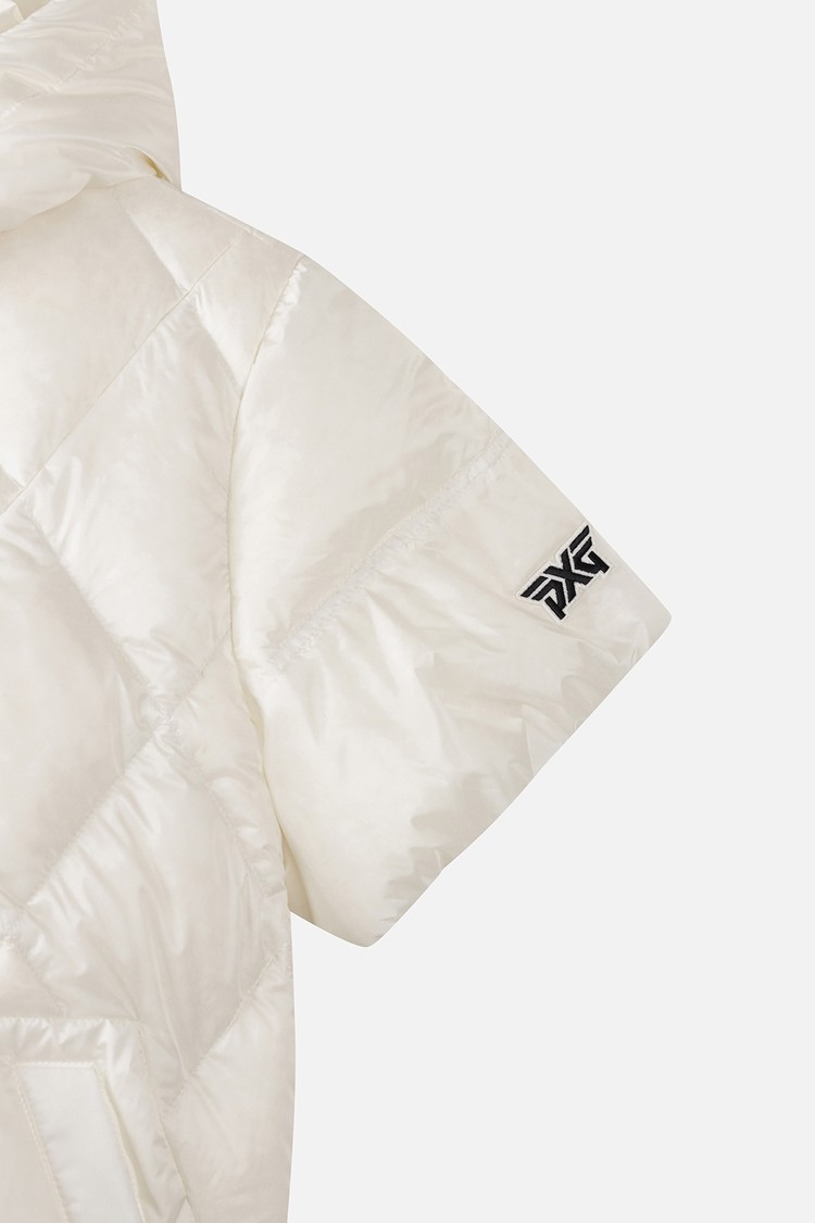 WOMEN SHORT-SLEEVE DOWN JACKET PKWCW631001 WHITE 상품 이미지 1
