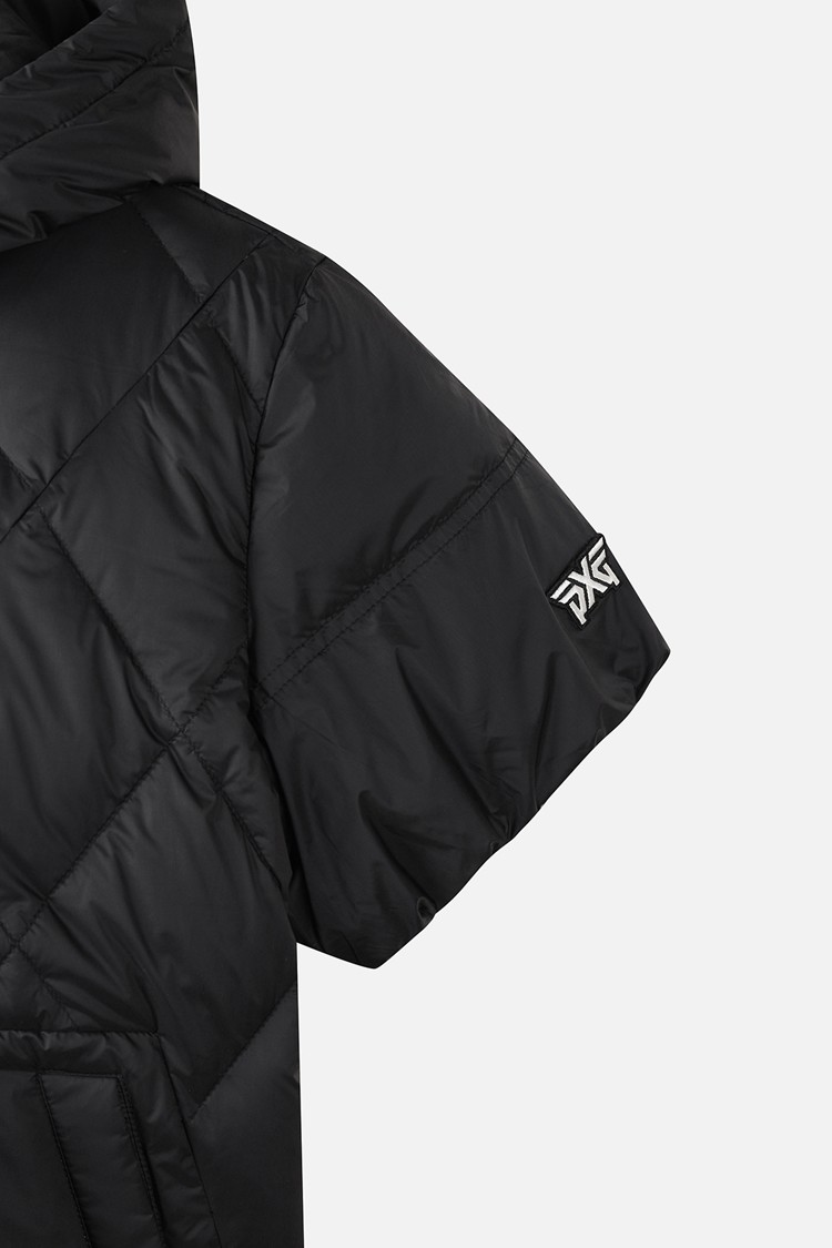WOMEN SHORT-SLEEVE DOWN JACKET PKWCW631021 BLACK 상품 이미지 1