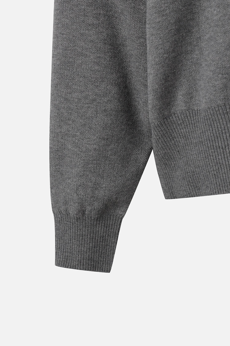 WOMEN WIND BLOCK HIGH-NECK SWEATER PKWPW411512 M/GREY 상품 이미지 1