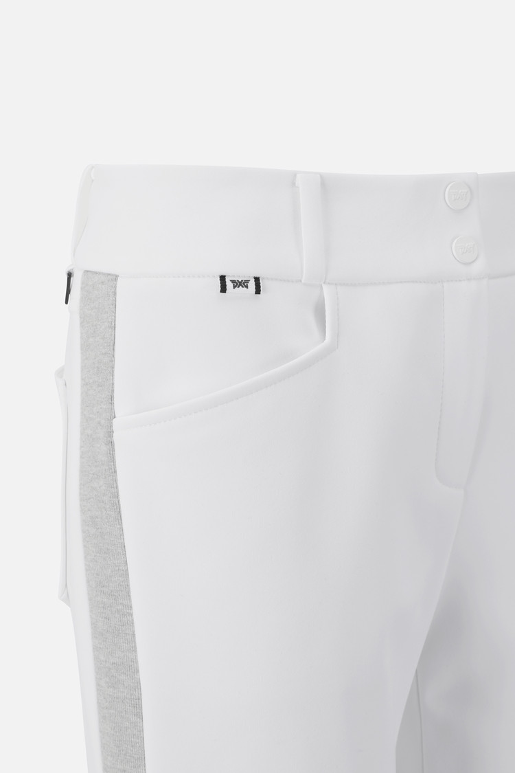 WOMEN BONDED SLIM BOOTCUT PANTS PKWPW511101 WHITE 상품 이미지 1
