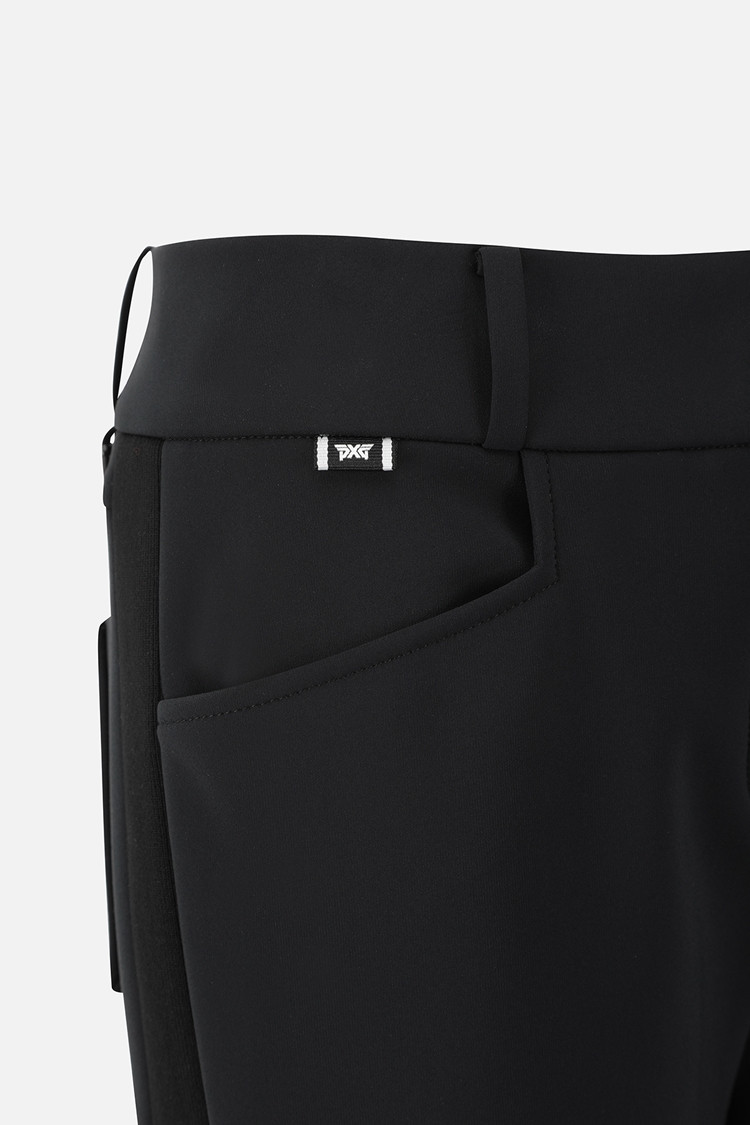 WOMEN BONDED SLIM BOOTCUT PANTS PKWPW511121 BLACK 상품 이미지 1