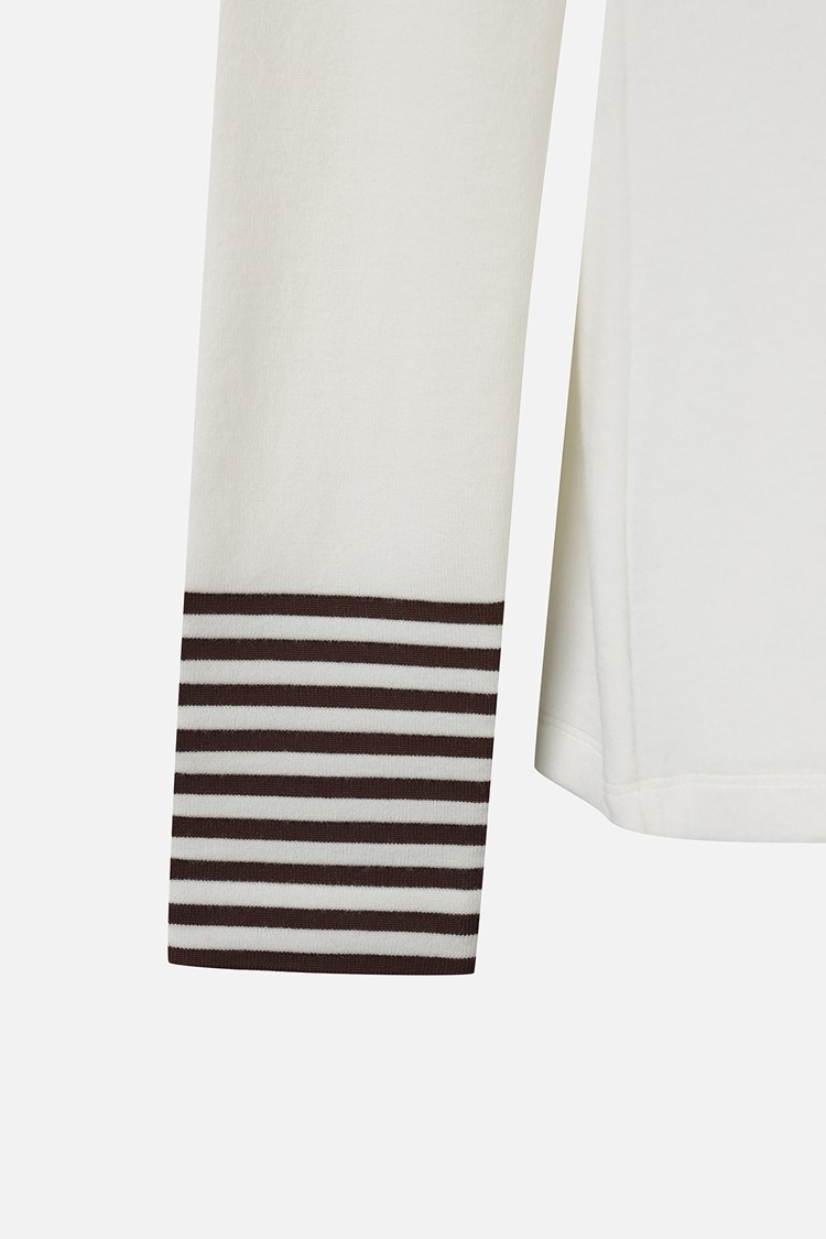 WOMEN SLEEVE DETAIL LONG SLEEVE PKFPW211001 WHITE 상품 이미지 1