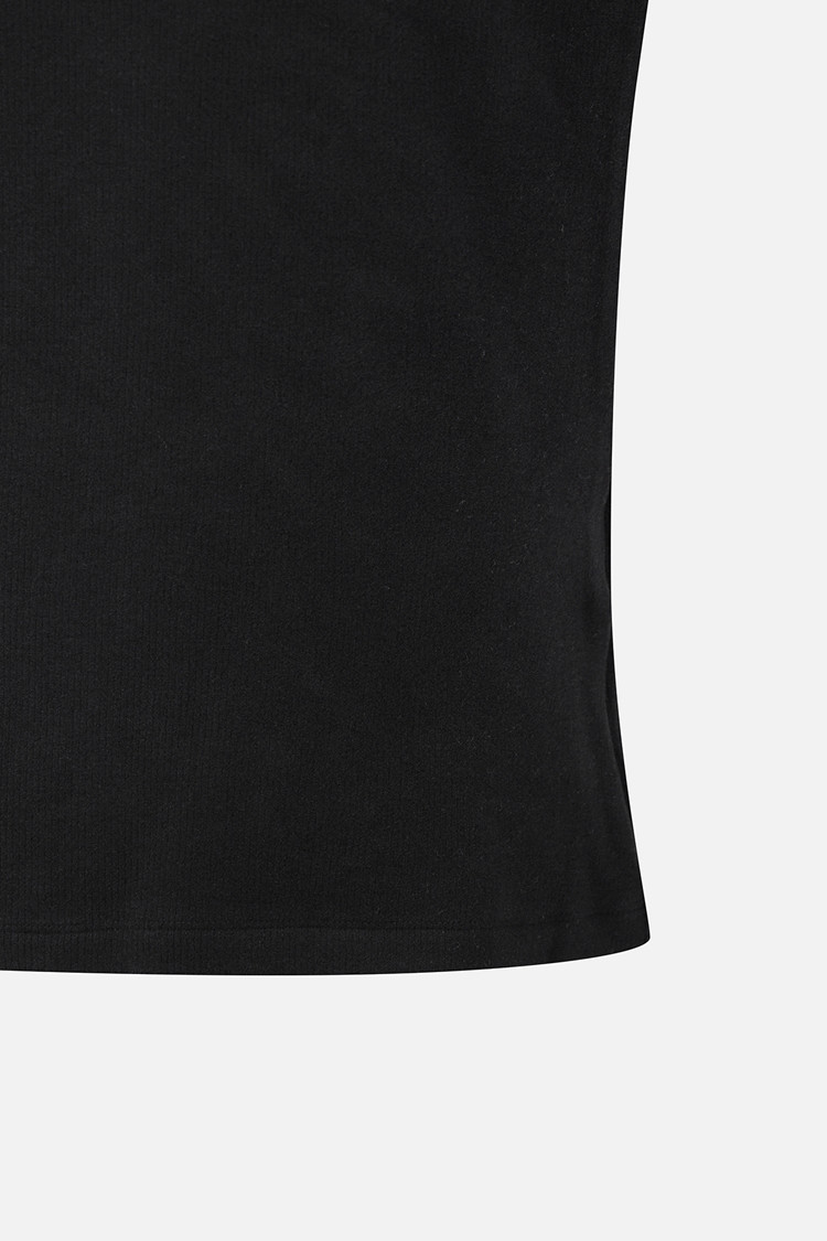 WOMEN TEXTURED LONG SLEEVE PKFPW211621 BLACK 상품 이미지4