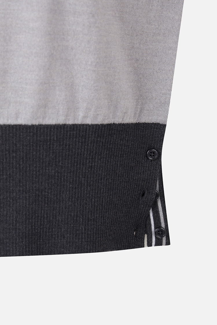 WOMEN TEXTURE MIX SWEATER PKFPW410412 M/GREY 상품 이미지 1