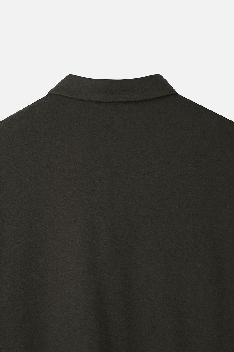 MEN RECON KNIT HYBRID COLLAR LONG SLEEVE PKWCM211451 KHAKI 상품 이미지 1