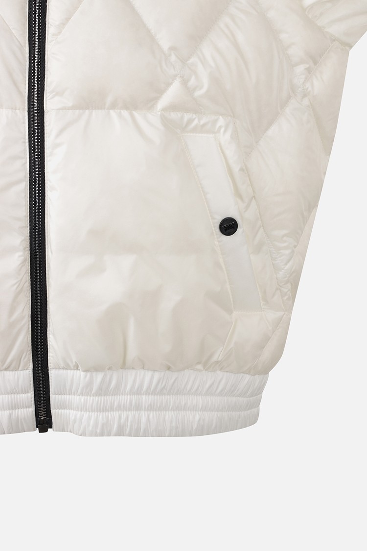 WOMEN SHORT-SLEEVE DOWN JACKET PKWCW631001 WHITE 상품 이미지 1