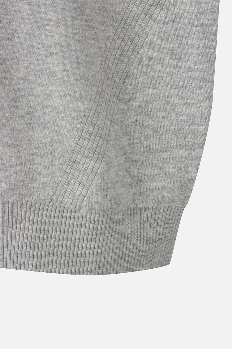 MEN GEN-X CASHEMRE BLEND SET HALF-ZIP SWEATER PKWPM411711 L/GREY 상품 이미지 1