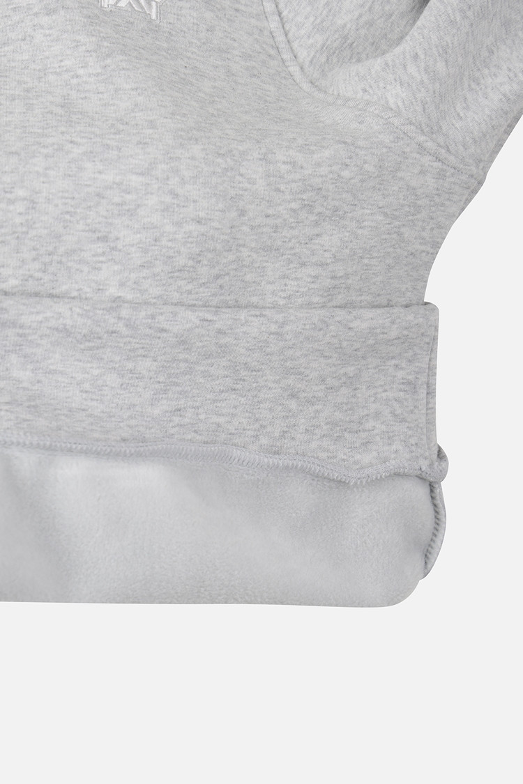 WOMEN KNIT MIX HIGH NECK LONG SLEEVE PKWPW111212 M/GREY 상품 이미지 1