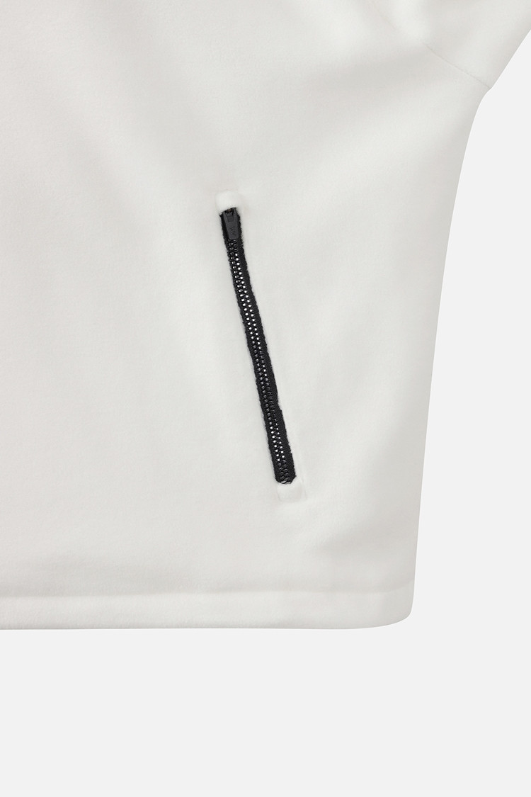 WOMEN ESSENTIAL HALF-ZIP LONG SLEEVE PKWPW111401 WHITE 상품 이미지 1