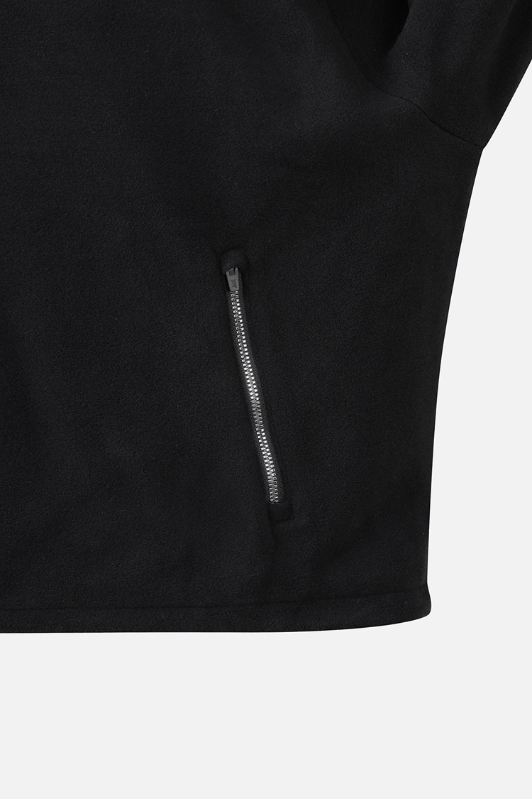 WOMEN ESSENTIAL HALF-ZIP LONG SLEEVE PKWPW111421 BLACK 상품 이미지 1